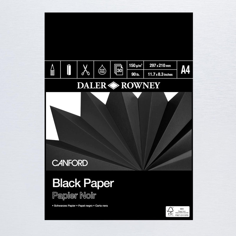 Canford Black Paper Pad - Art & Office