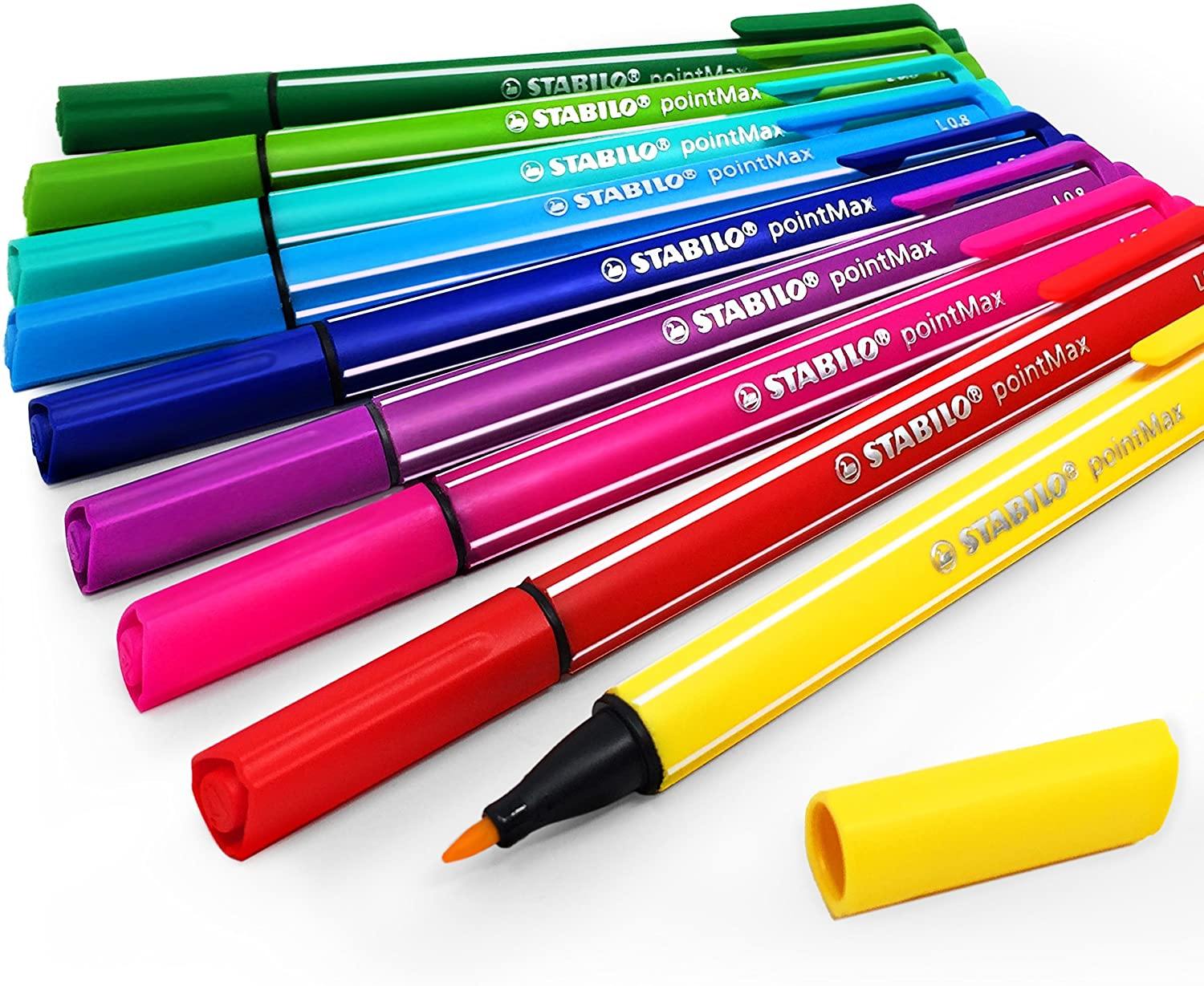 STABILO pointMax Felt Tip Pen, 0, Multicolor 4 Set of
