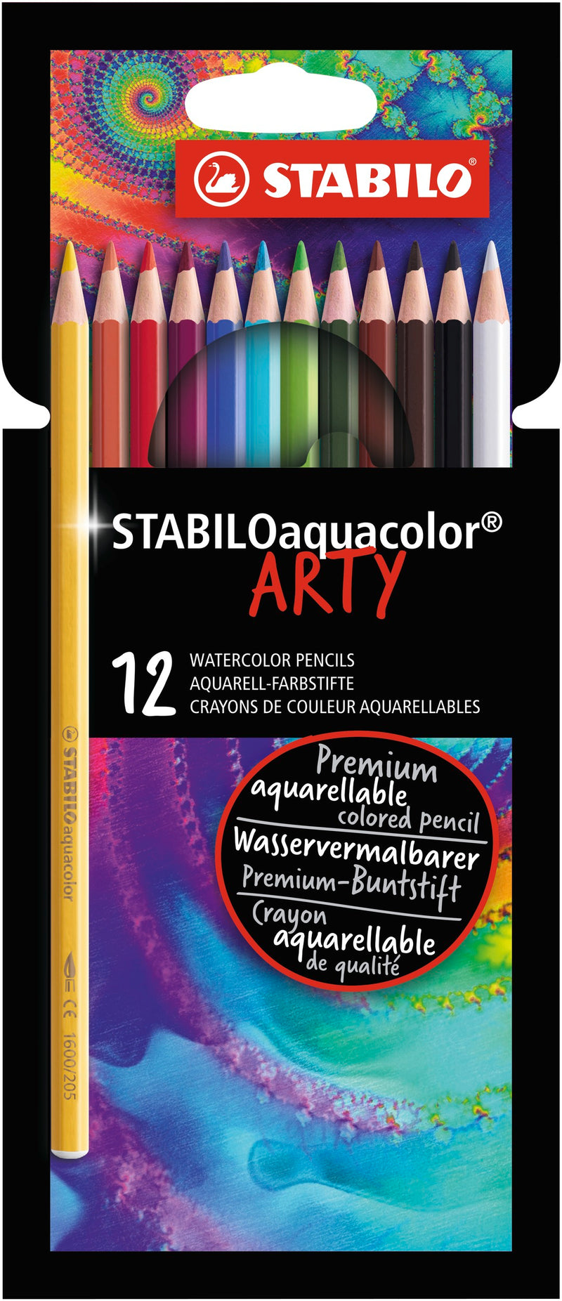 STABILO Aquacolor Watercolour Pencils ARTY - Pack of 12