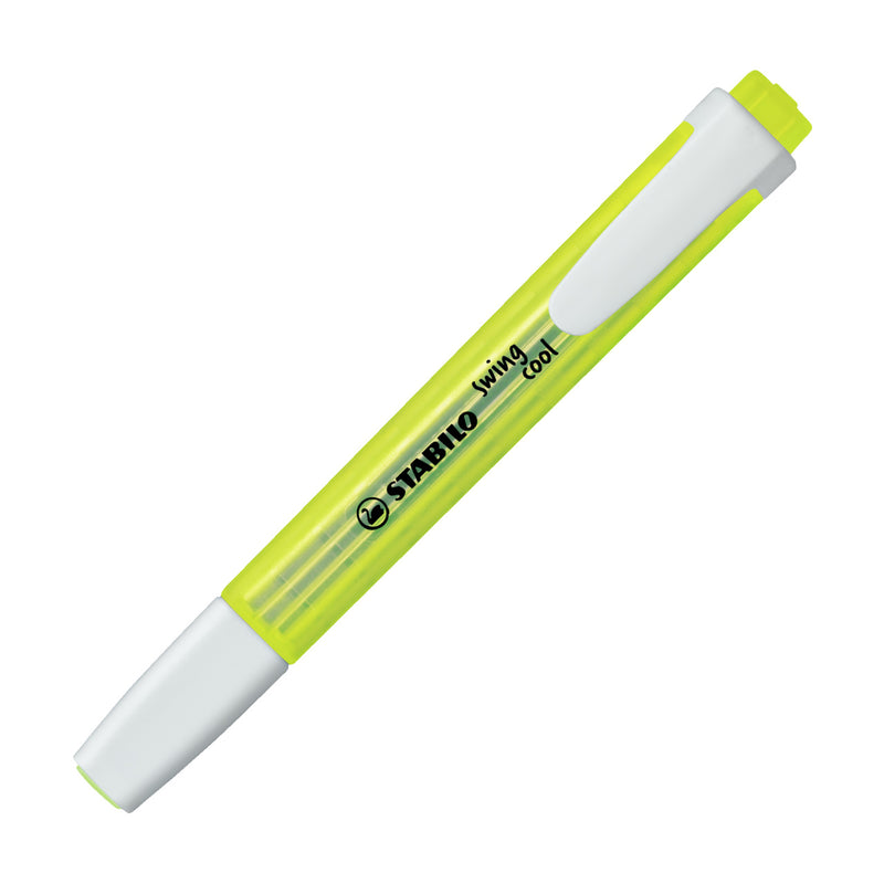 STABILO swing cool Highlighters - Pack of 4 - Yellow, Green, Blue, Pink