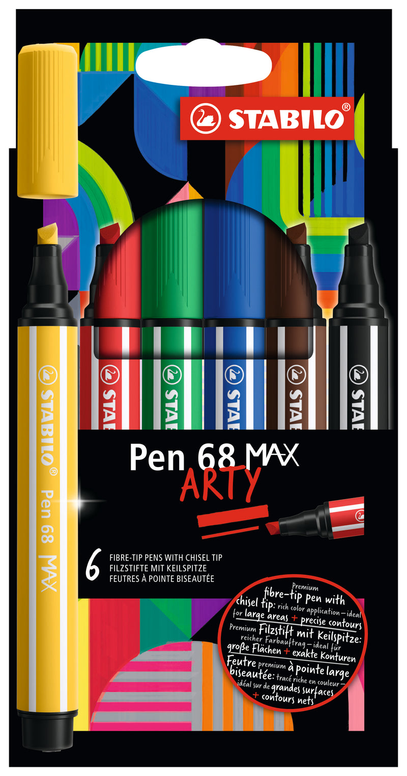 STABILO Pen 68 MAX ARTY pack of 6