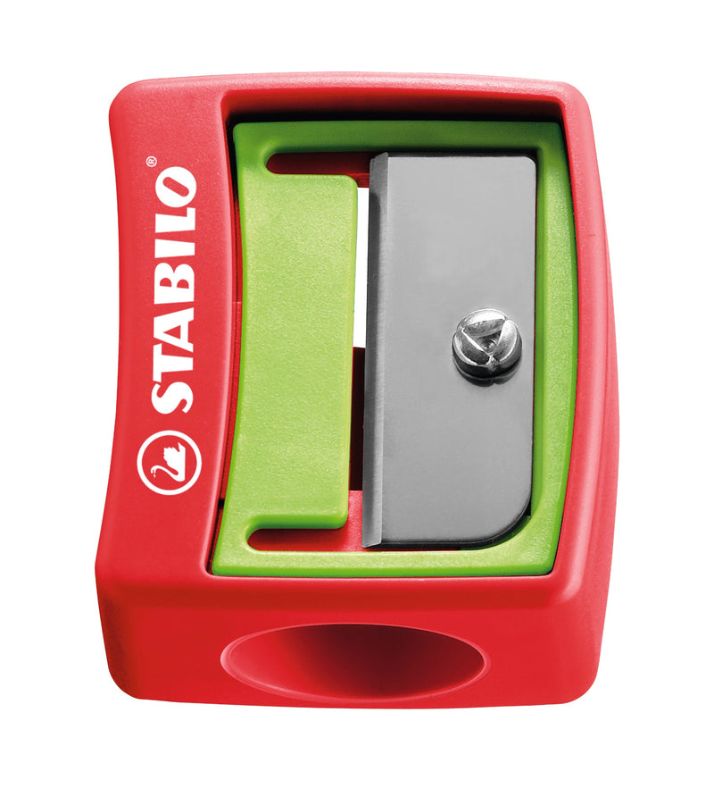 STABILO Woody 3 in 1 ARTY - Pack of 6 - Assorted Colours with Sharpener