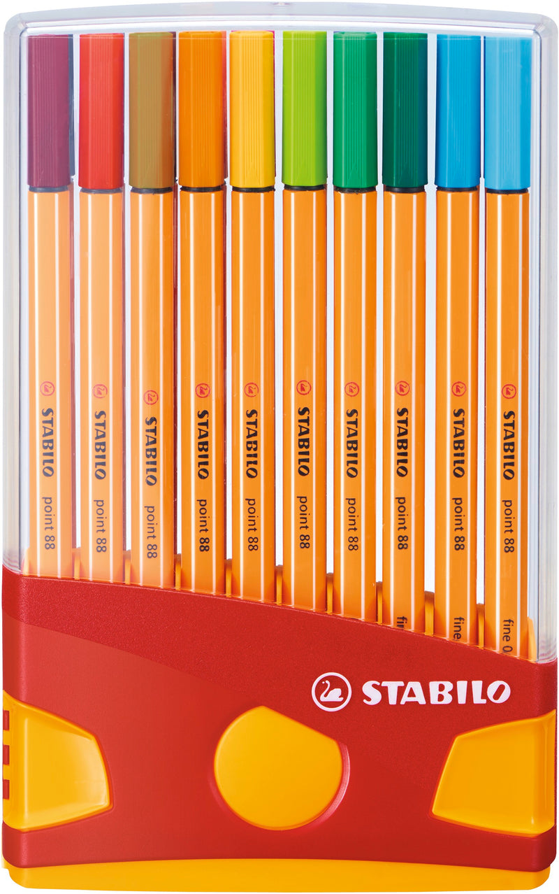 STABILO point 88 Fineliner - ColorParade - Pack of 20 - Assorted Colours