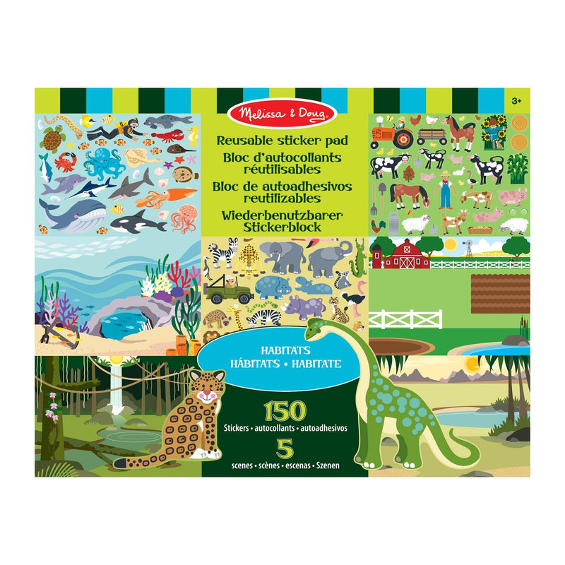 Habitats Reusable Sticker Pad - Art & Office