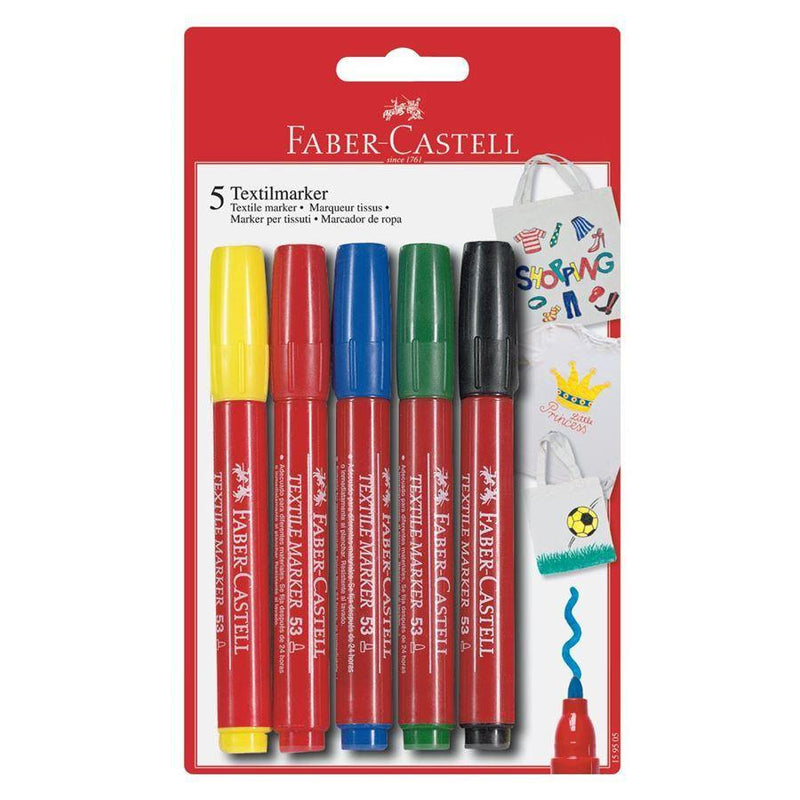 Textile Markers - Set of 5 - Art & Office
