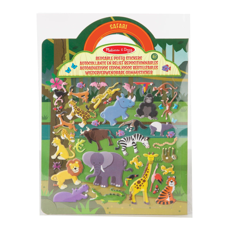 Safari Reusable Puffy Sticker Pad - Art & Office