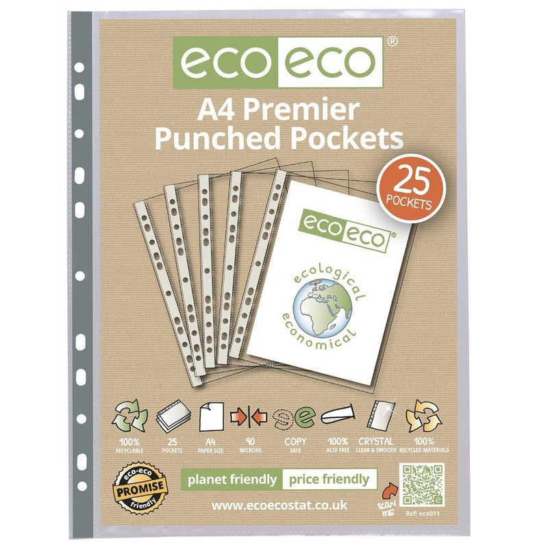 A4 Premier Punched Pockets - Art & Office