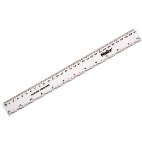 30cm Shatter Resistant Ruler - Art & Office