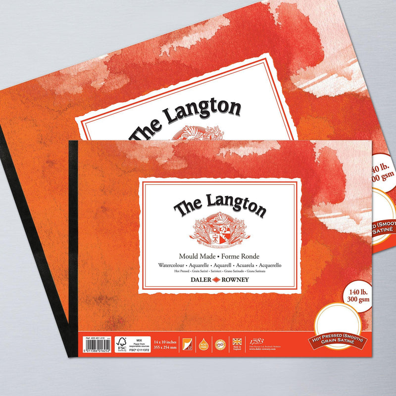 Langton Hot Pressed Watercolour Pad - Art & Office