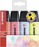 BOSS ORIGINAL Pastel Highlighters - Set of 4 - Art & Office