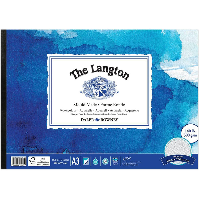 Langton Rough Watercolour Pad - Art & Office