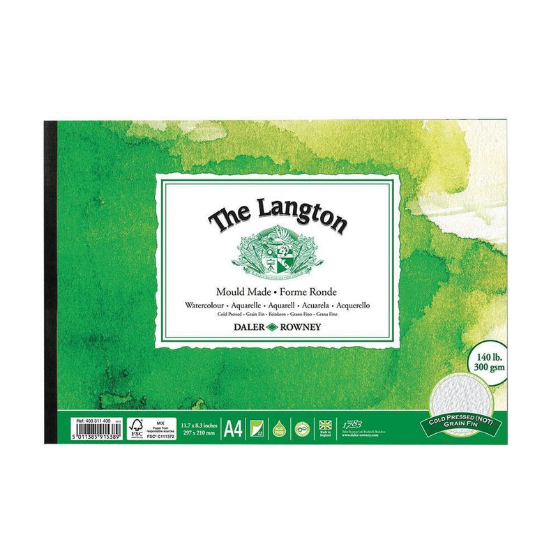 Langton Cold Pressed Watercolour Pad - Art & Office