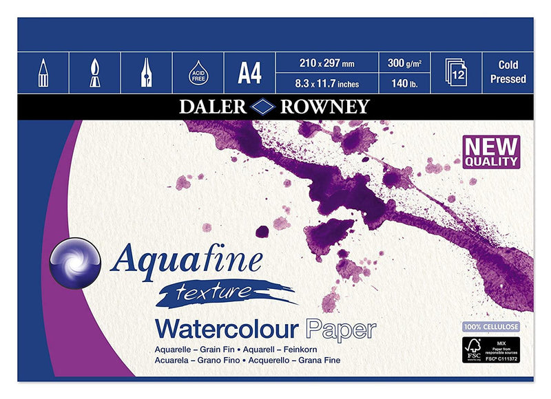 Aquafine Texture Watercolour Pad - Art & Office