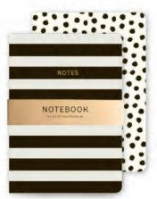 A5 Monochrome Notebooks - Set of 2