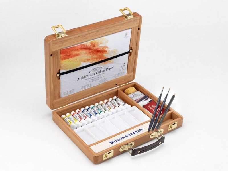 Winsor & Newton Professional Watercolour Bamboo Box - Art & Office