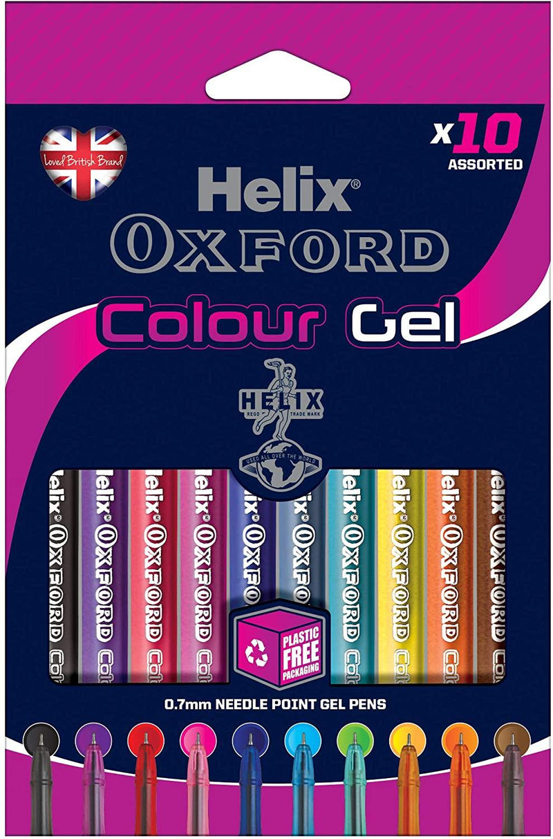 Oxford Gel Pens - Set of 10 - Art & Office