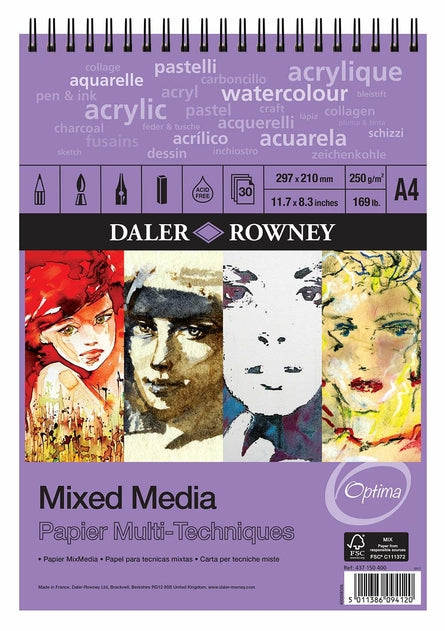 Daler Rowney Mixed Media Spiral Pad