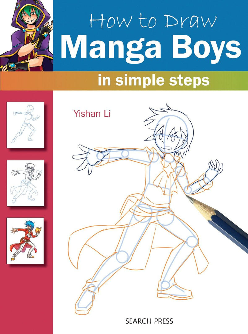 How to Draw in Simple Steps - Manga Boys - Art & Office