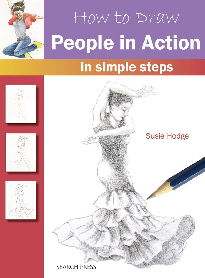 How to Draw in Simple Steps - People in Action - Art & Office
