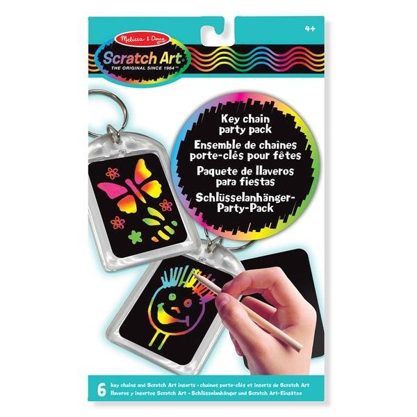 Scratch Art Key Chain Party Pack - Art & Office