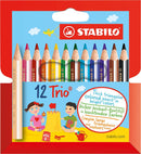 Trio Thick Short - Pack of 12 - Assorted Colours
