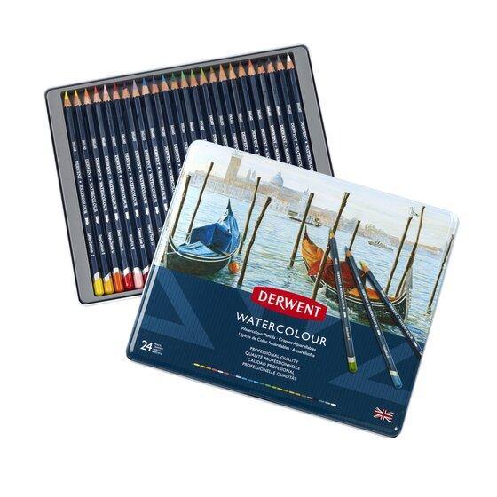 Watercolour Pencils - Tin of 24 - Art & Office