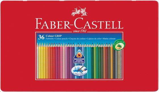 Colour Grip Pencils - Tin of 36 - Art & Office