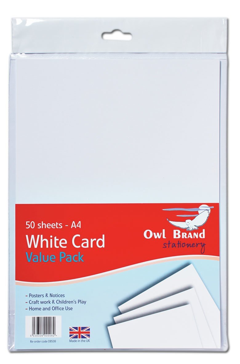 A4 White Card - Pack of 50