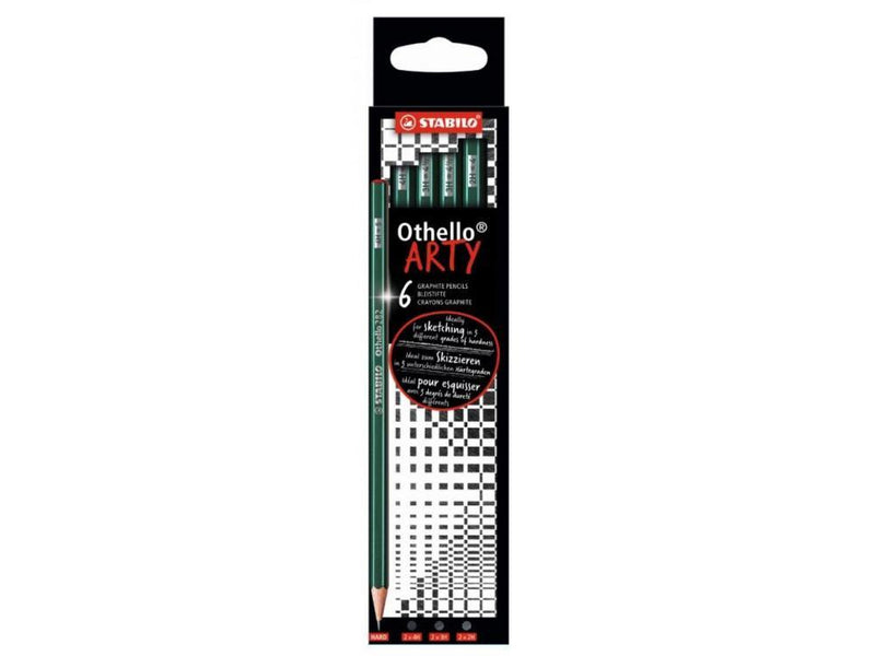 Othello ARTY Graphite Pencils - Set of 6 - Art & Office