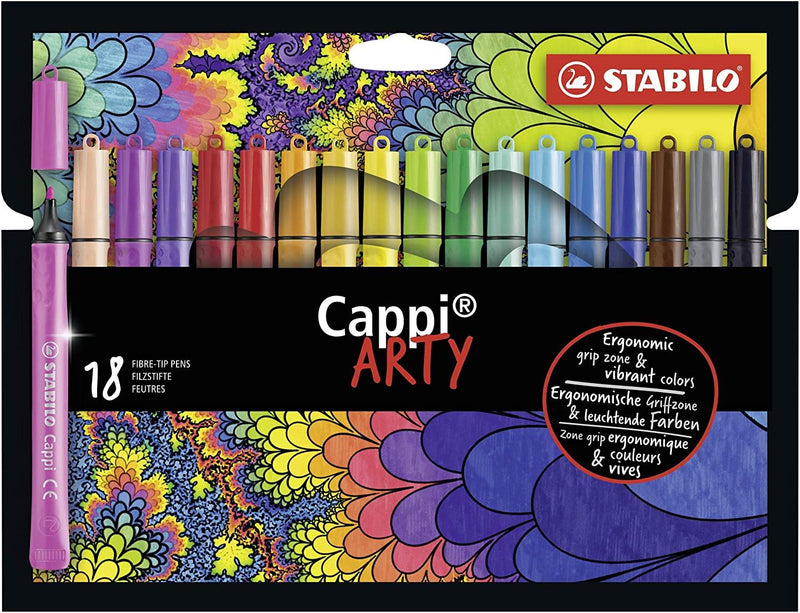 Cappi ARTY Fibre-tips - Set of 18 - Art & Office
