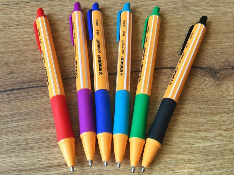 STABILO PointBall Ballpoint Pen Assorted Wallet Of 4